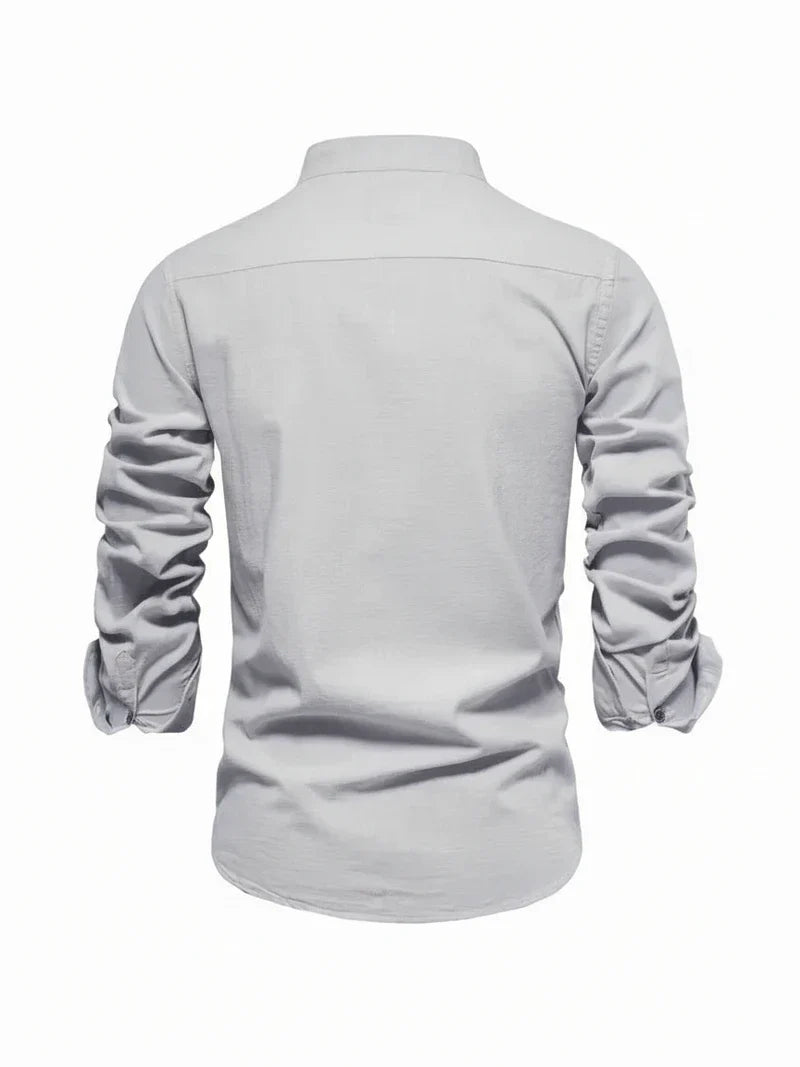 Band Collar Shirt for Men