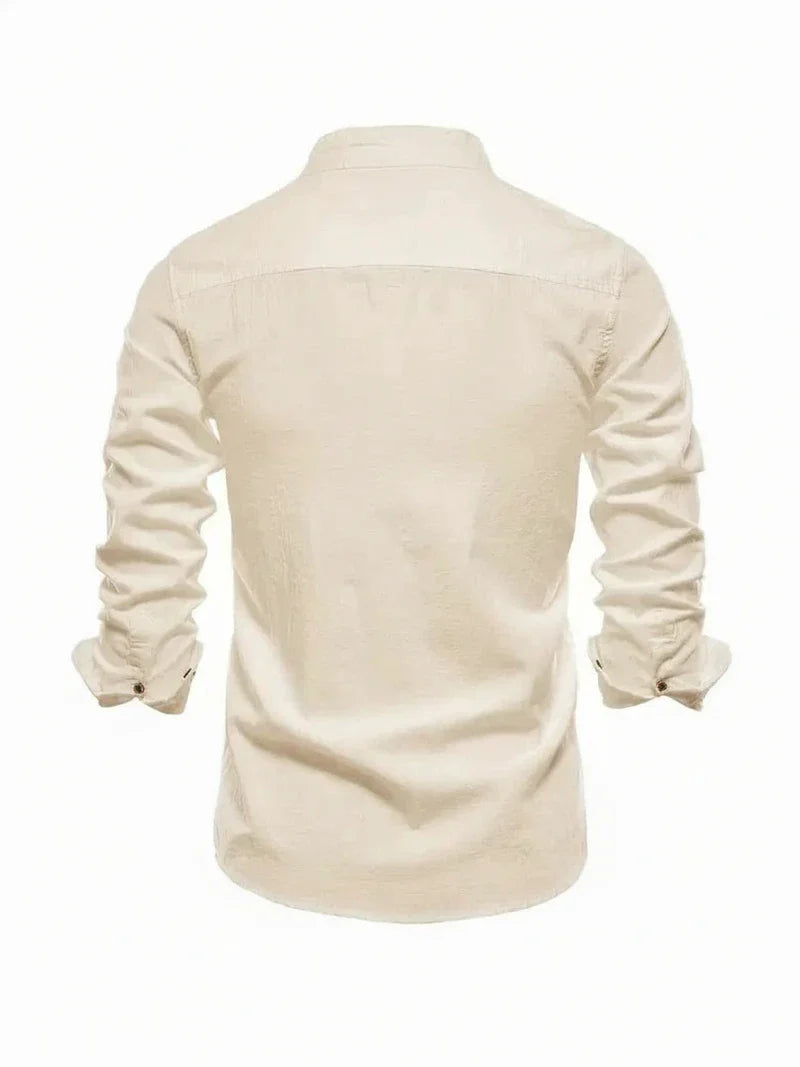 Band Collar Shirt for Men