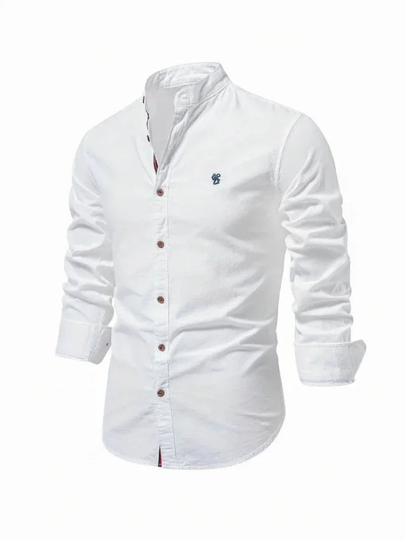 Band Collar Shirt for Men