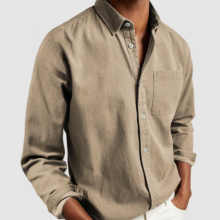 Button-Down Long Sleeve Shirt for Men