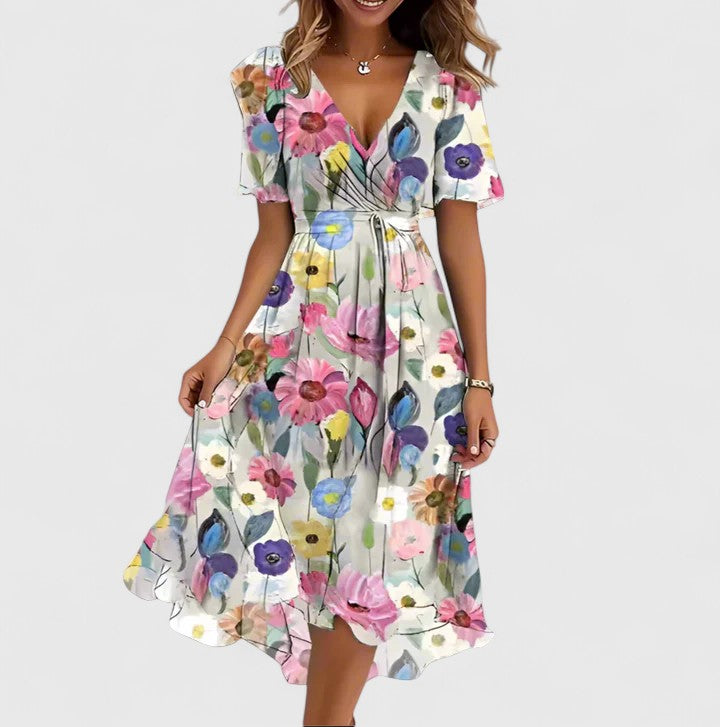 Madison | Women Elegant Floral Mini Dress