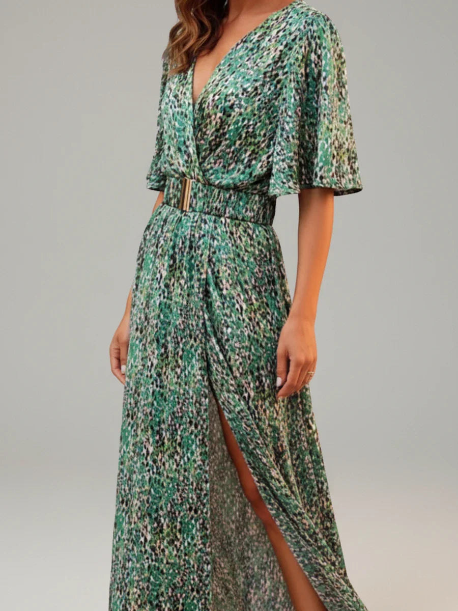 Ana | Women's V-Neck Wrap Maxi Dress