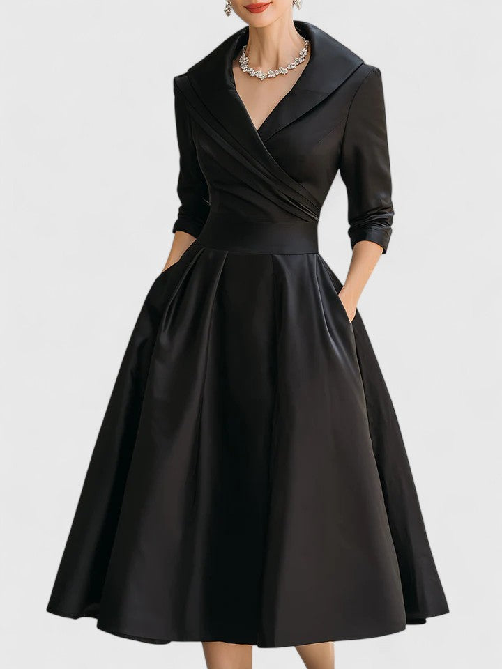 Peyton | Women Elegant Off-Shoulder Midi Dress