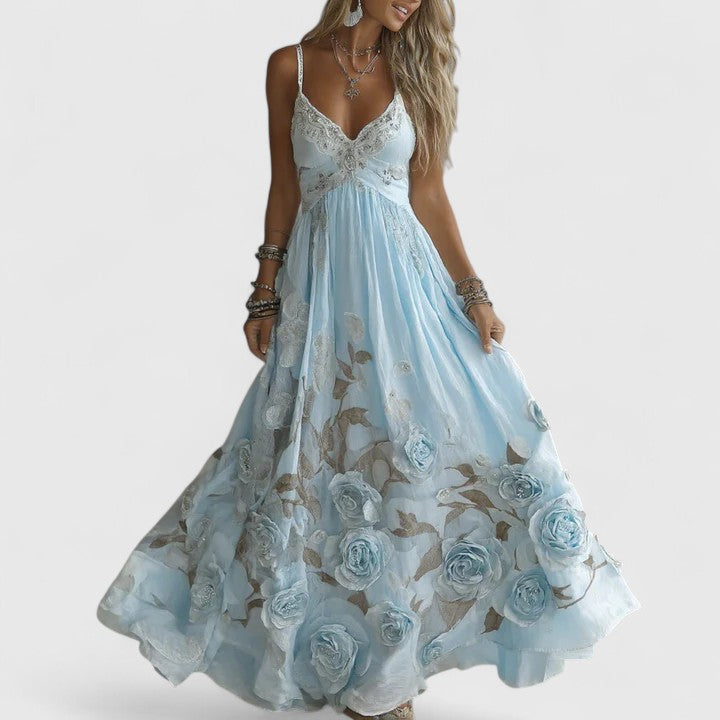 Amelia | Women Elegant Floral Bohemian Dress