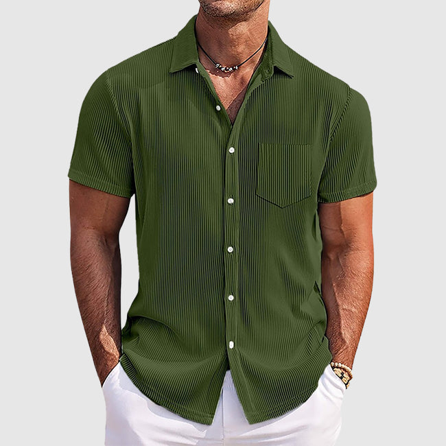 Charles | Men's Short Sleeve Button-Down Shirt