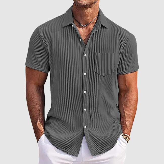 Charles | Men's Short Sleeve Button-Down Shirt