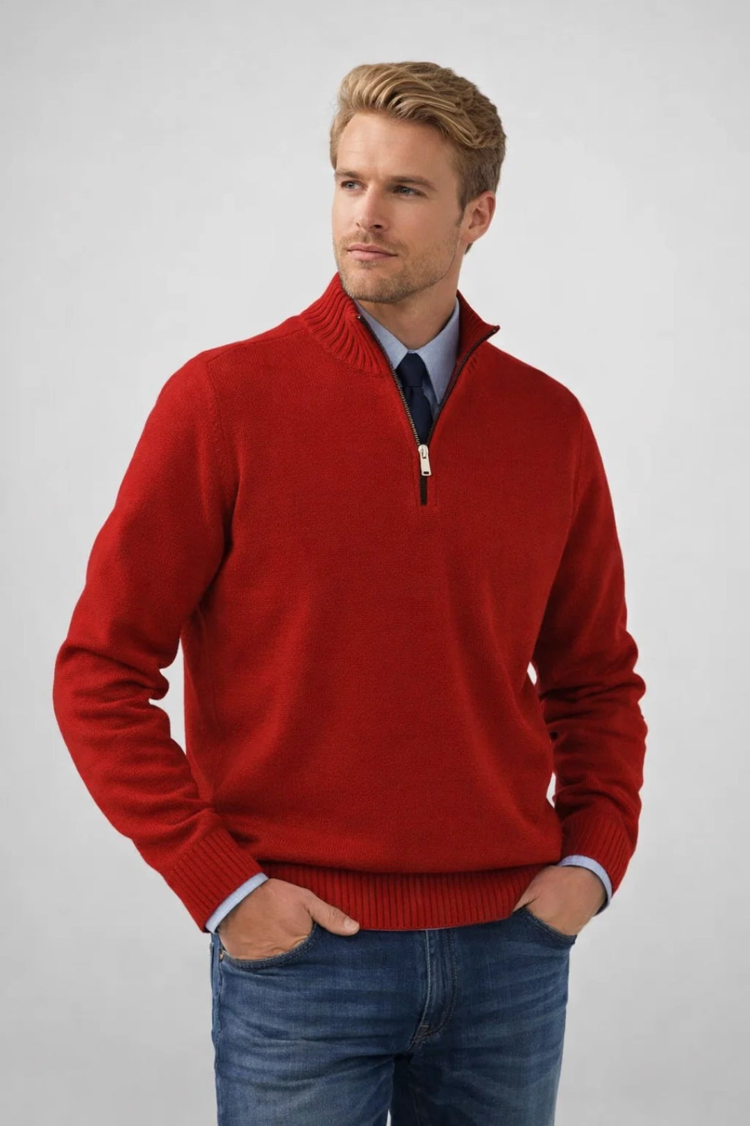 Clinton | Men's Quarter-Zip Sweater