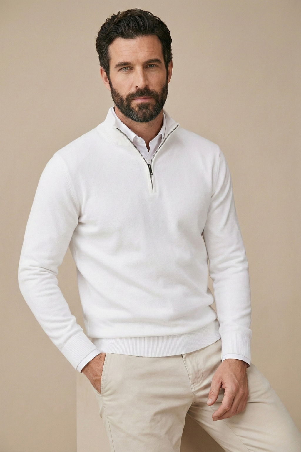 Cyrus | Men's Quarter Zip Sweater