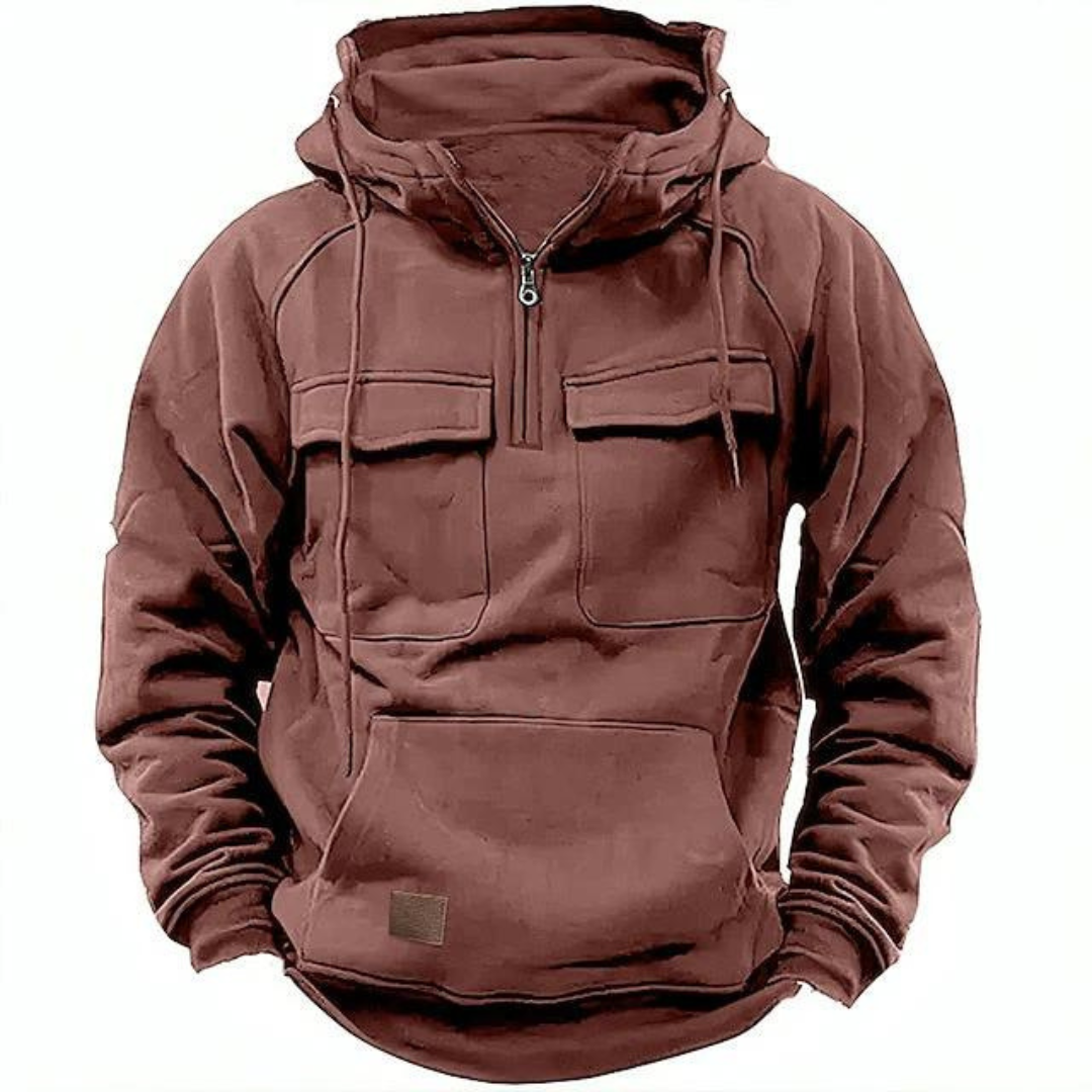 Garrett | Men's Half-Zip Pullover Hoodie