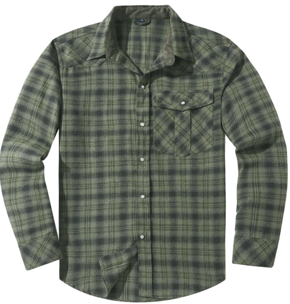 Garrett | Men's Plaid Long Sleeve Shirt