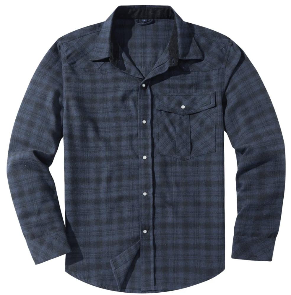 Garrett | Men's Plaid Long Sleeve Shirt
