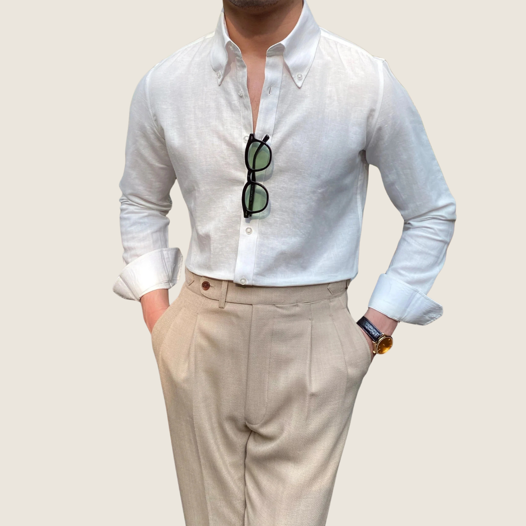 Gary | Men's Long Sleeve Button-Down Shirt