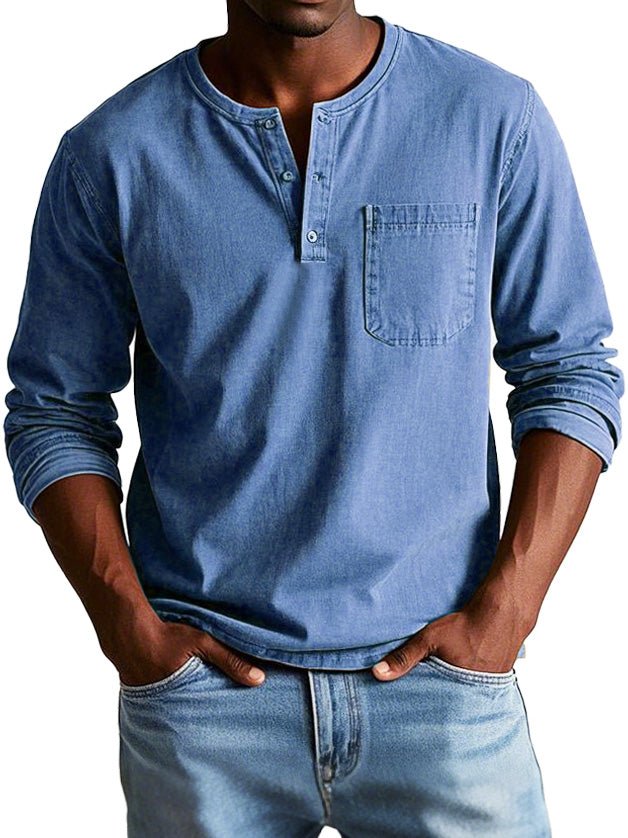 Graham | Men's Long Sleeve Henley Shirt