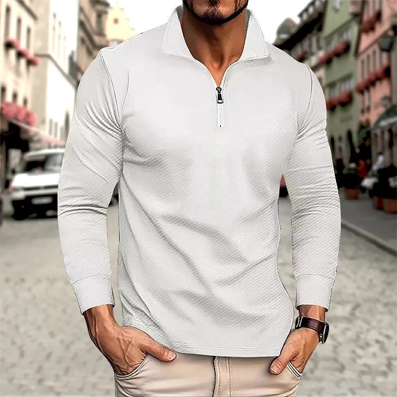 Ike | Men's Long Sleeve Zip Polo