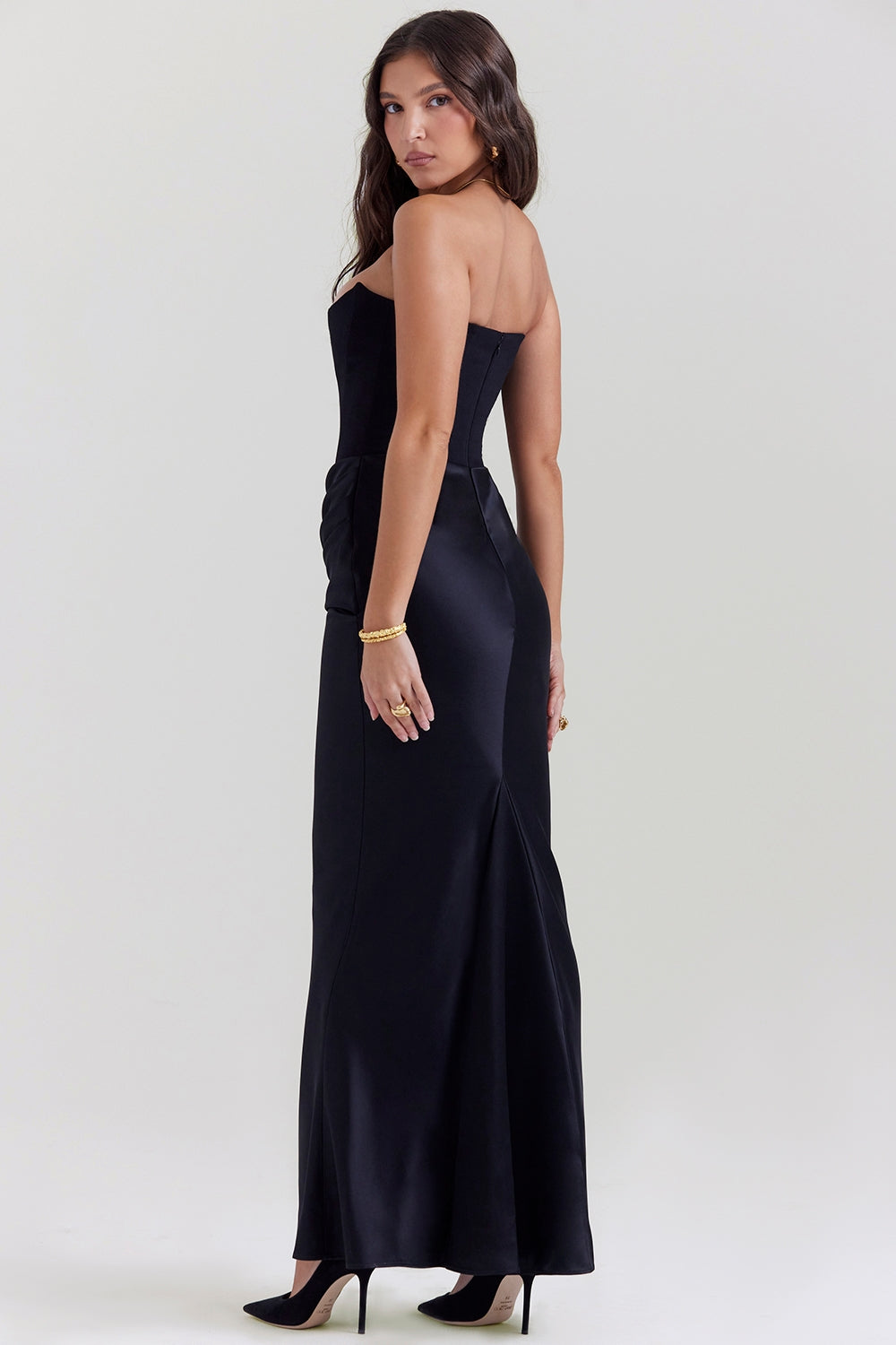 Emma | Women Wedding Guest Strapless Maxi Dress