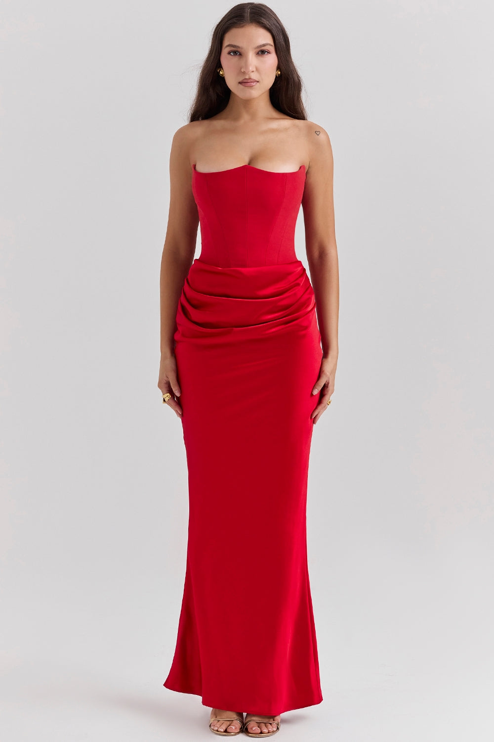Emma | Women Wedding Guest Strapless Maxi Dress