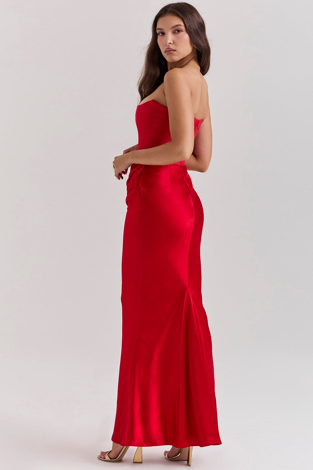 Emma | Women Wedding Guest Strapless Maxi Dress