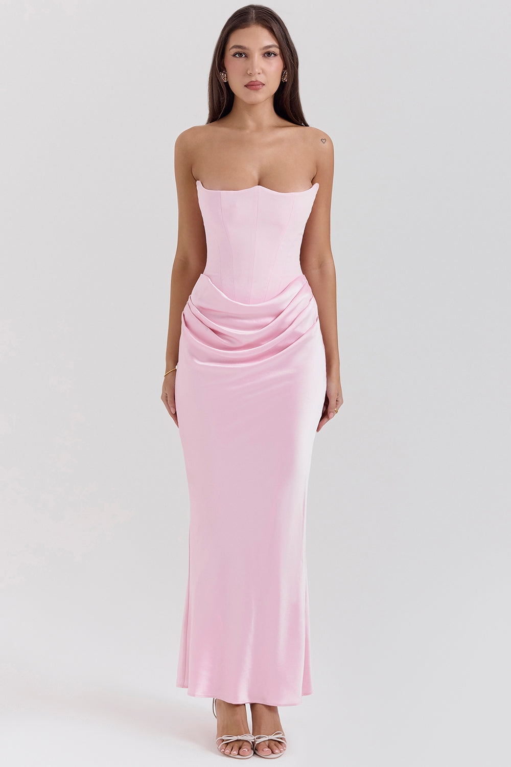 Emma | Women Wedding Guest Strapless Maxi Dress