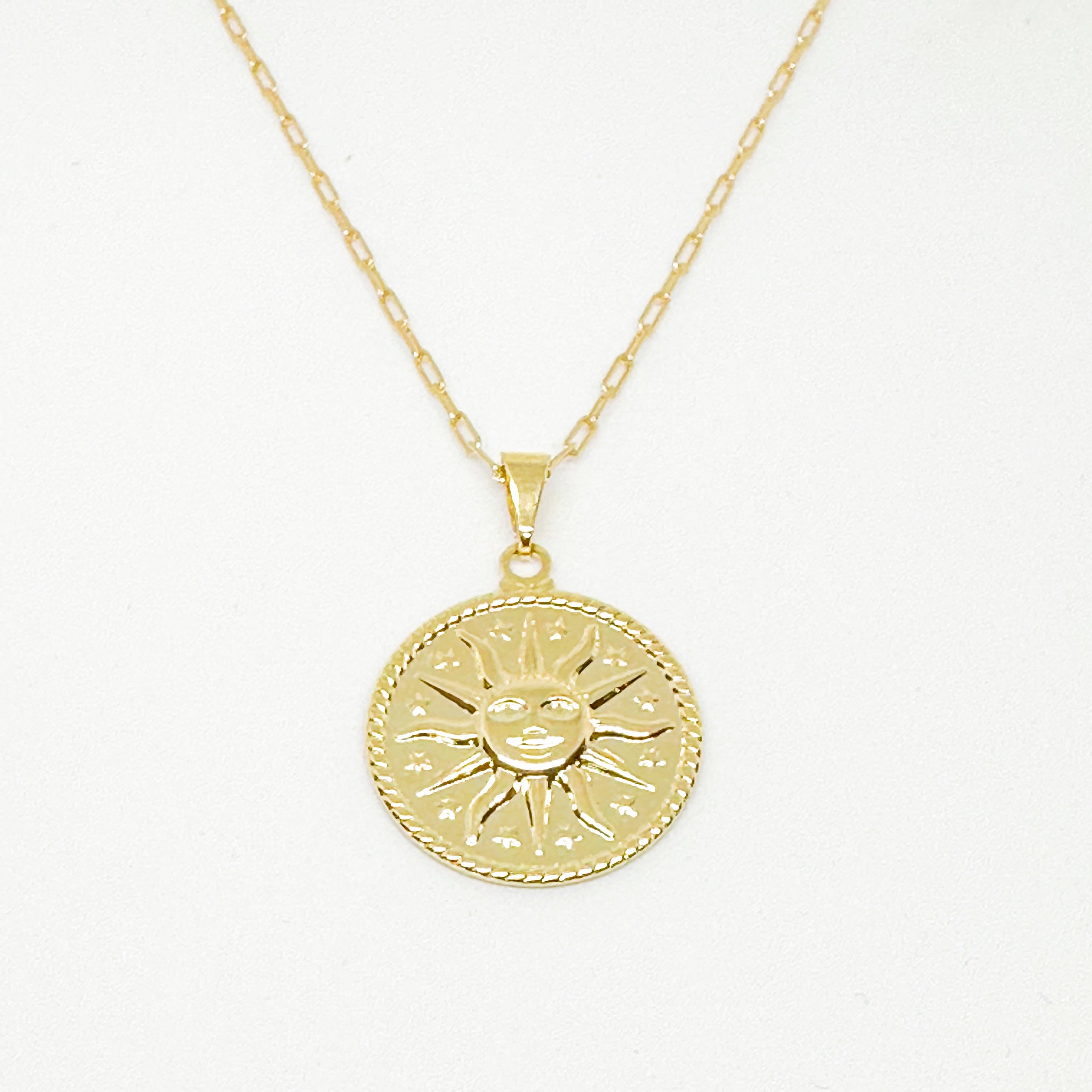 Elena Sun Medallion Pendant Necklace