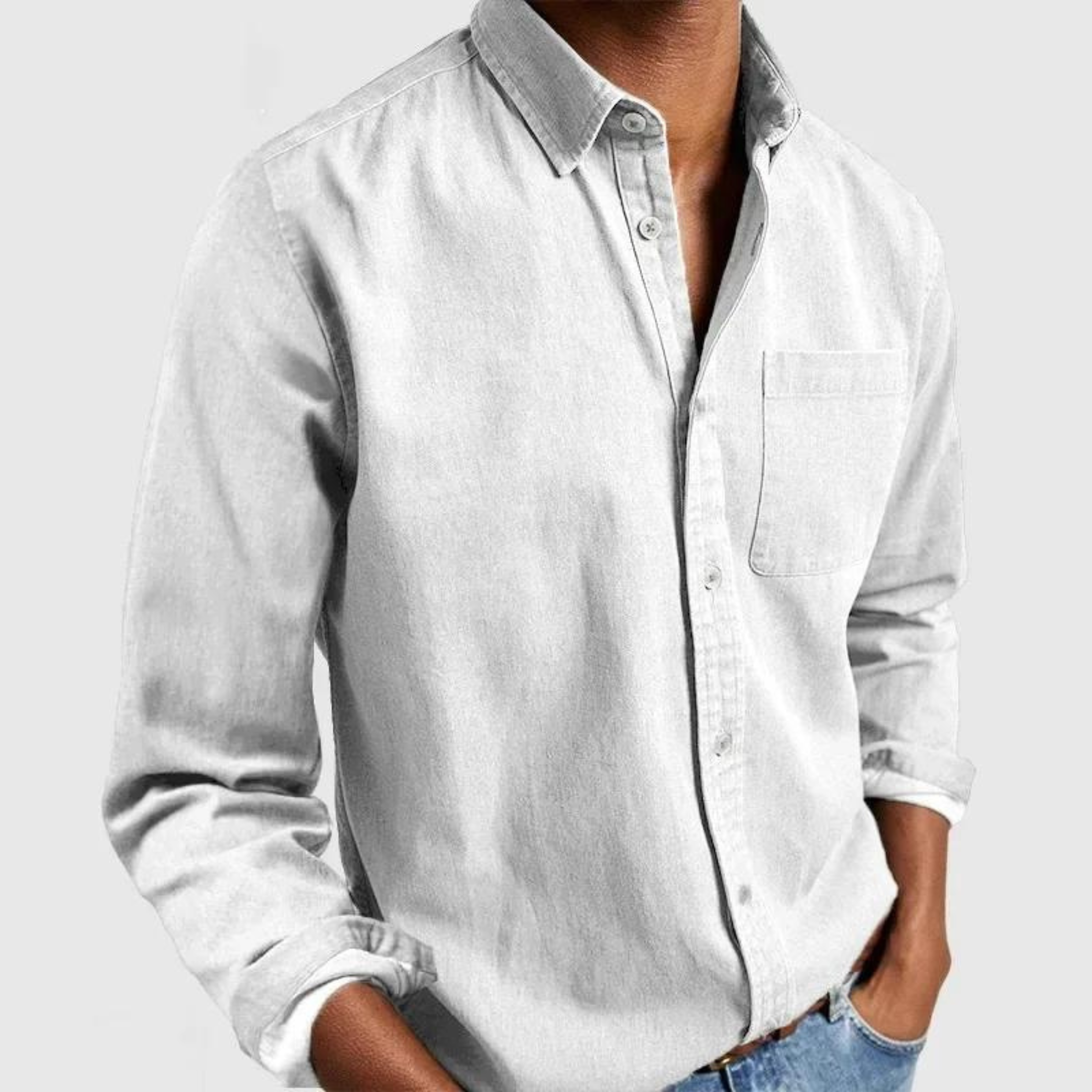 Jasper | Men's Long Sleeve Button-Down Casual Shirt