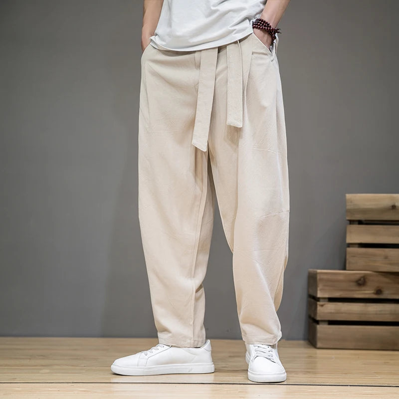 Joel | Men's Wide Leg Belted Pants