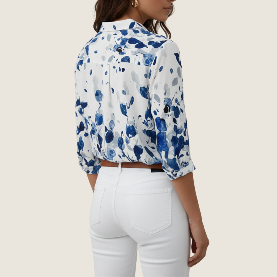 Katelyn | Women's Button-Down Floral Blouse
