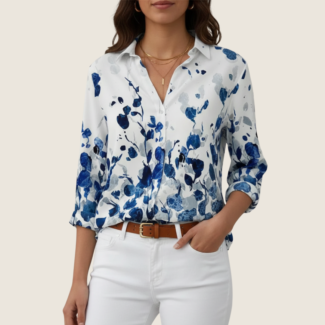 Katelyn | Women's Button-Down Floral Blouse