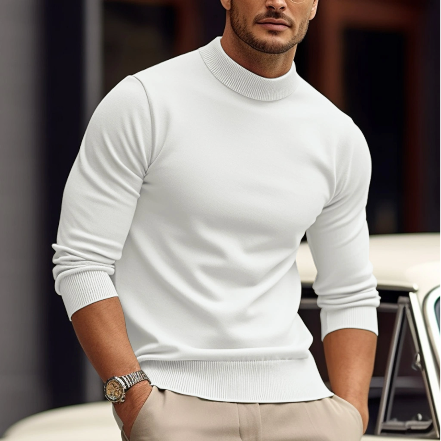Kent | Men's Fitted Turtleneck Sweater