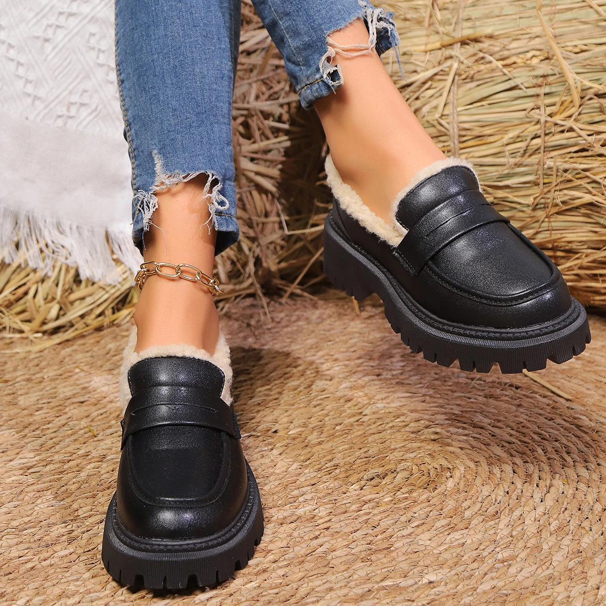 Leah | Women's Slip-On Chunky Loafers