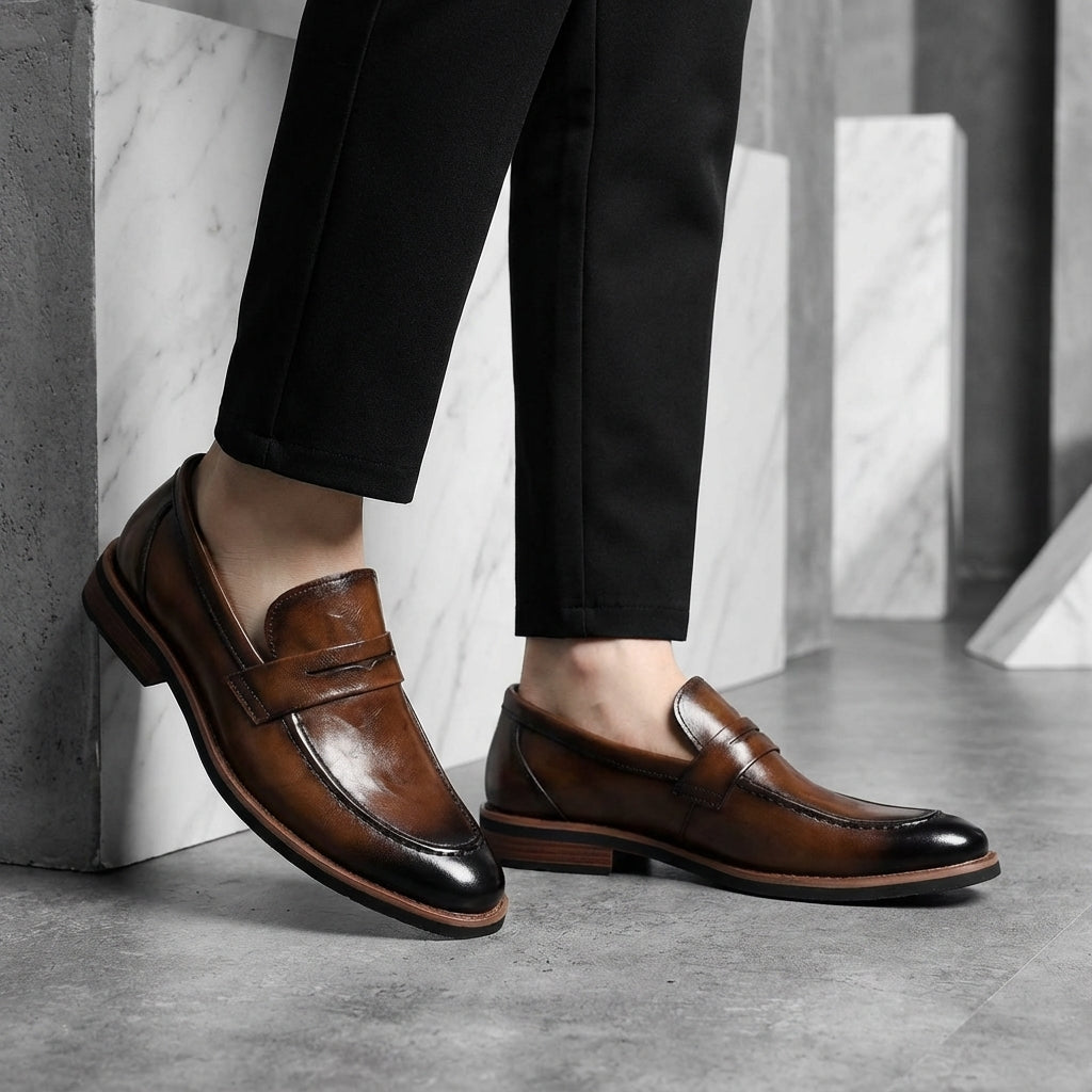 Louis | Men's Penny Loafer Slip-On Dress Shoes