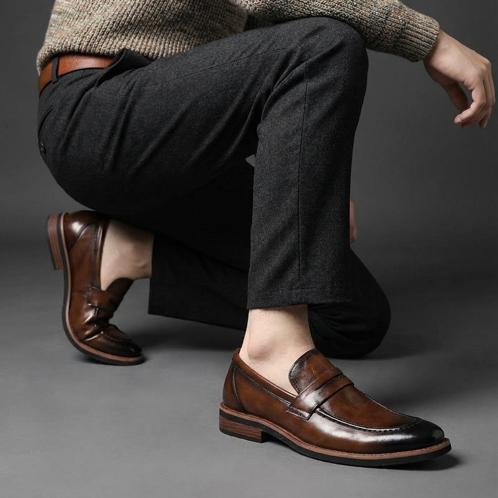 Louis | Men's Penny Loafer Slip-On Dress Shoes