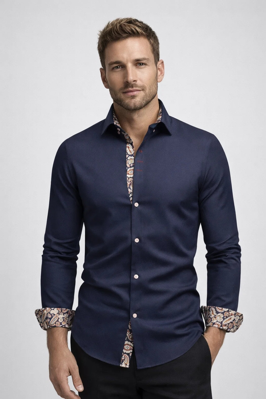 Patrick | Men's Long Sleeve Button-Up Dress Shirt