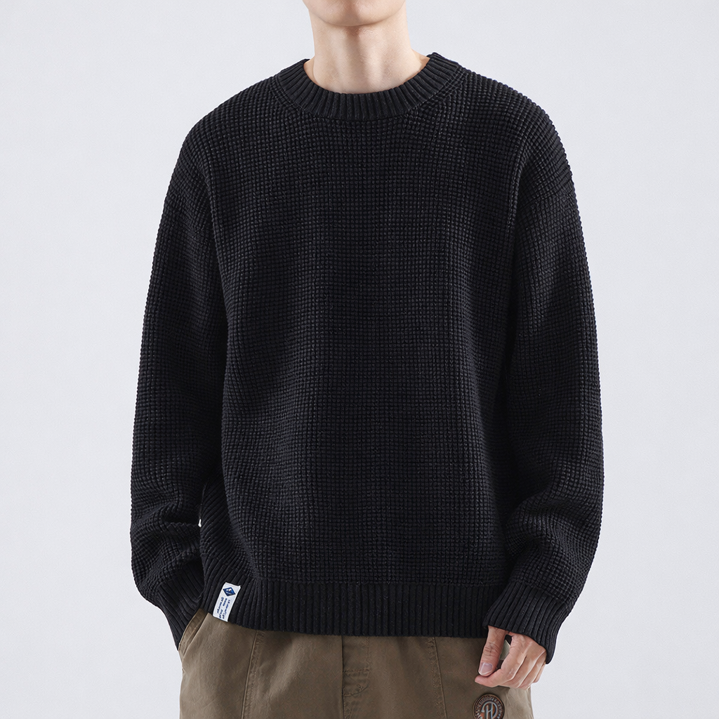 Reed | Men's Textured Crew Neck Sweater
