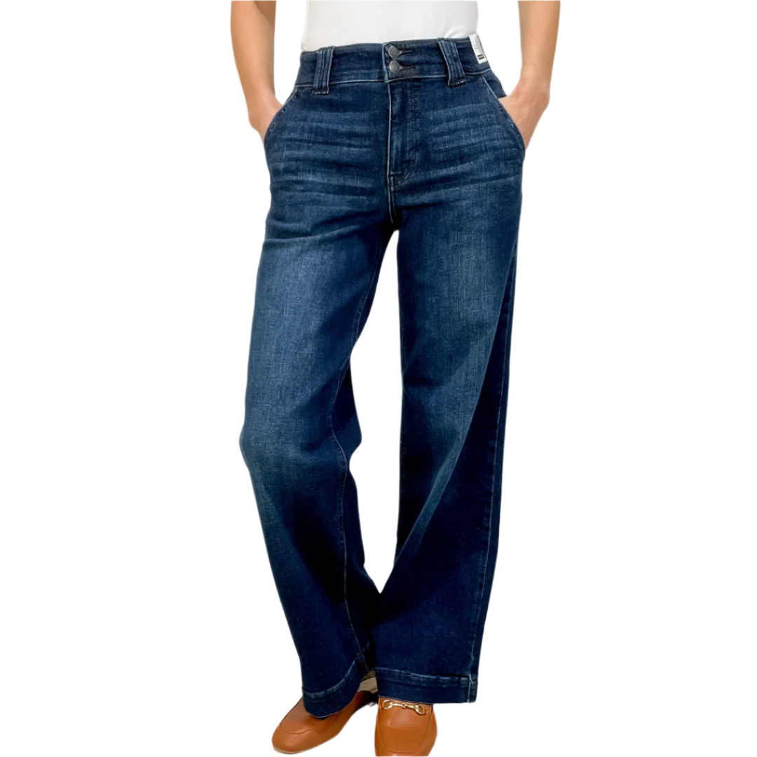Roberta | Women's High-Waisted Wide Leg Jeans