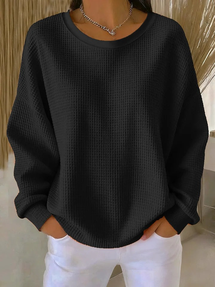 Sylvia | Women's Oversized Waffle Knit Sweater