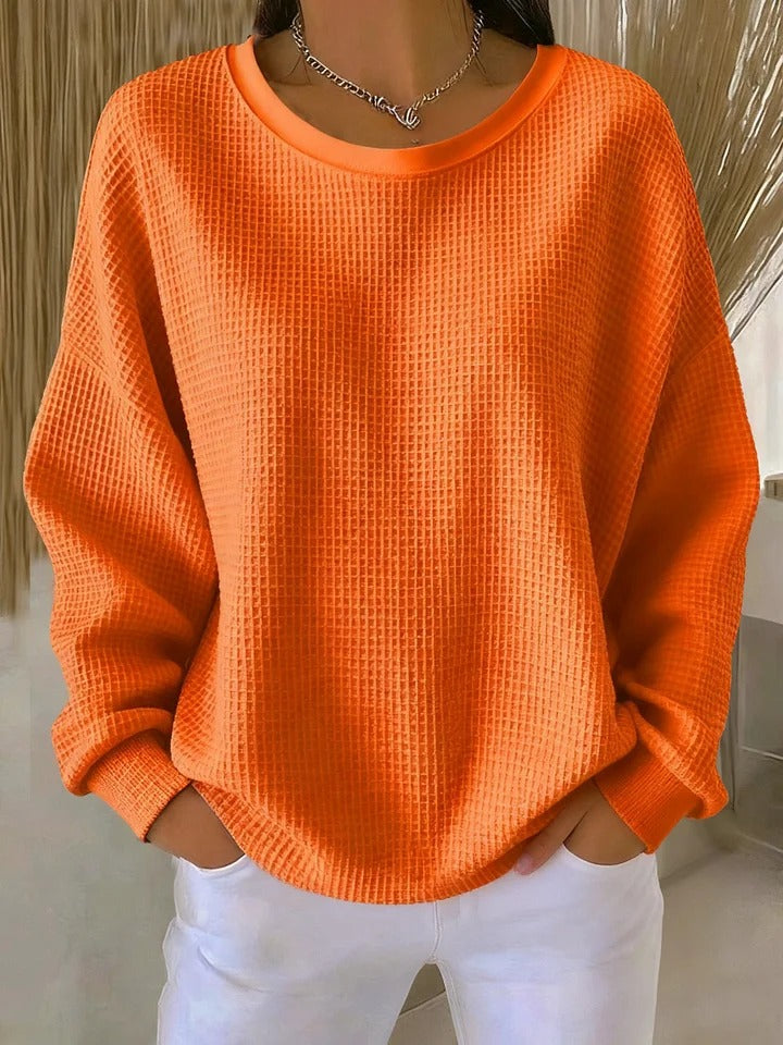 Sylvia | Women's Oversized Waffle Knit Sweater
