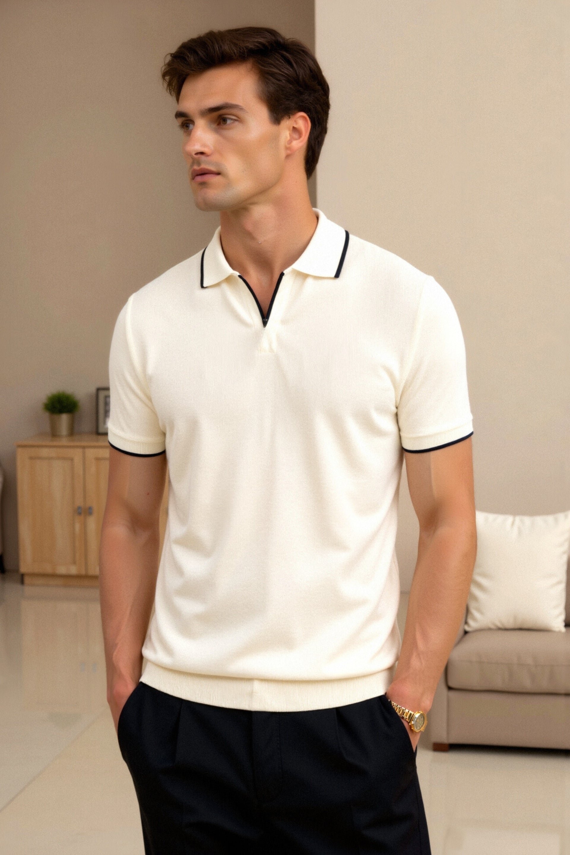 Tyler | Men's Trim Short Sleeve Polo Shirt