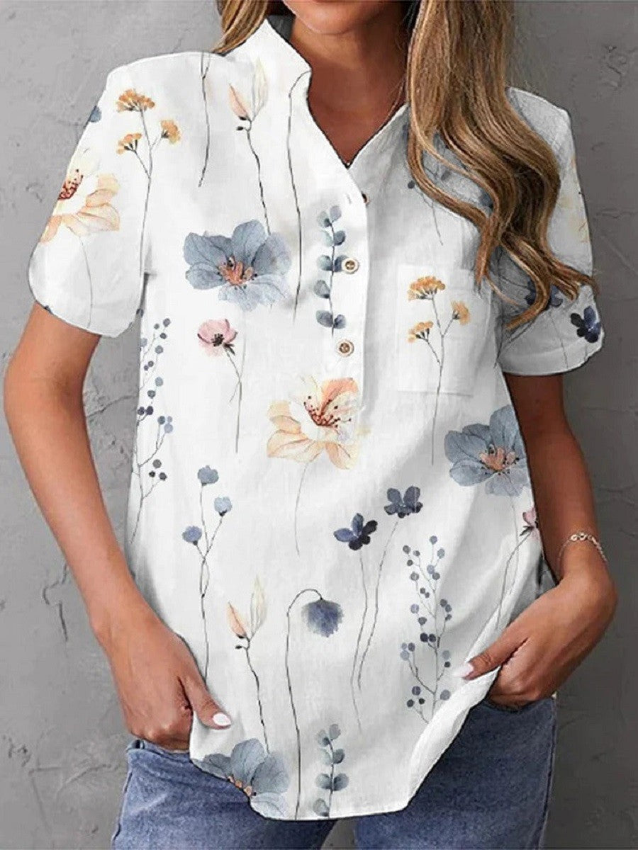 Willow | Women's Floral Short Sleeve Blouse