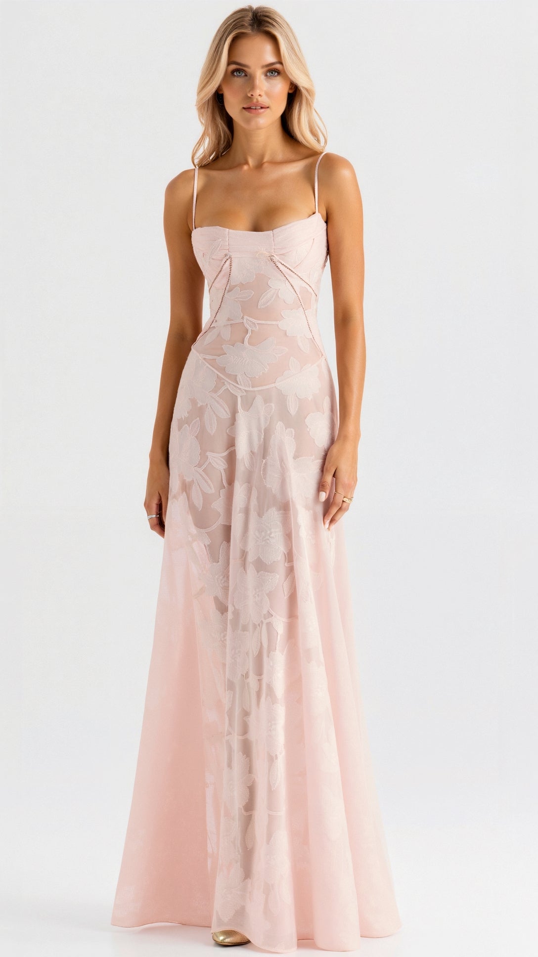 Hazel | Women Wedding Guest Slip Maxi Dress