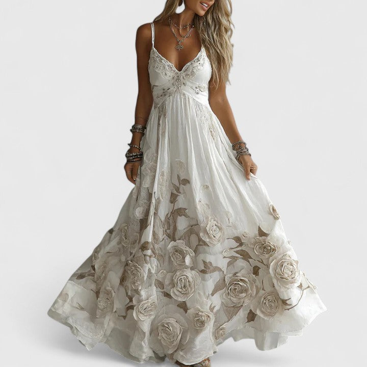 Amelia | Women Elegant Floral Bohemian Dress