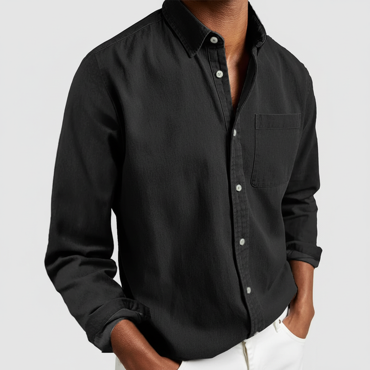 Button-Down Long Sleeve Shirt for Men