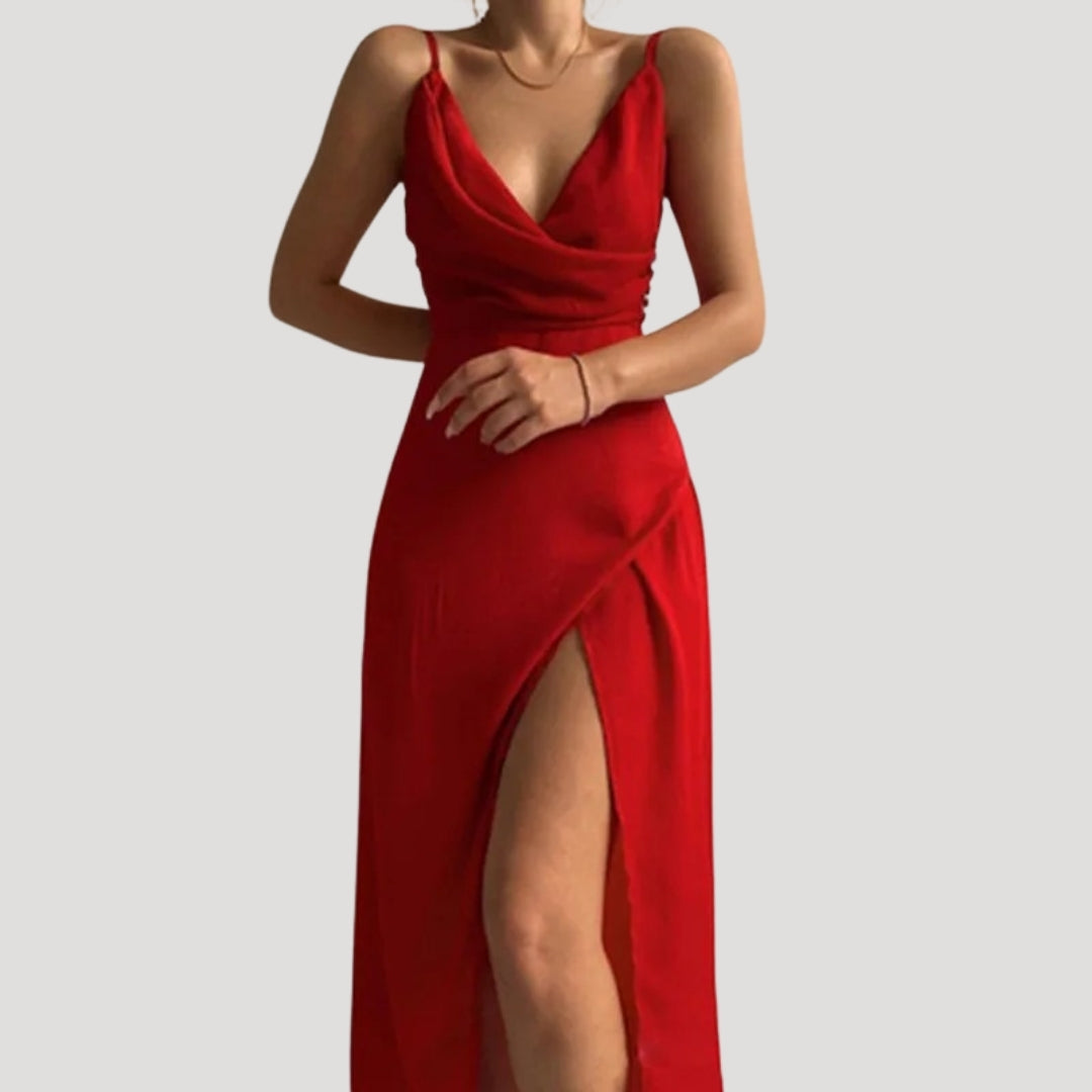 Hazel | Women Wedding Guest Slit Maxi Dress