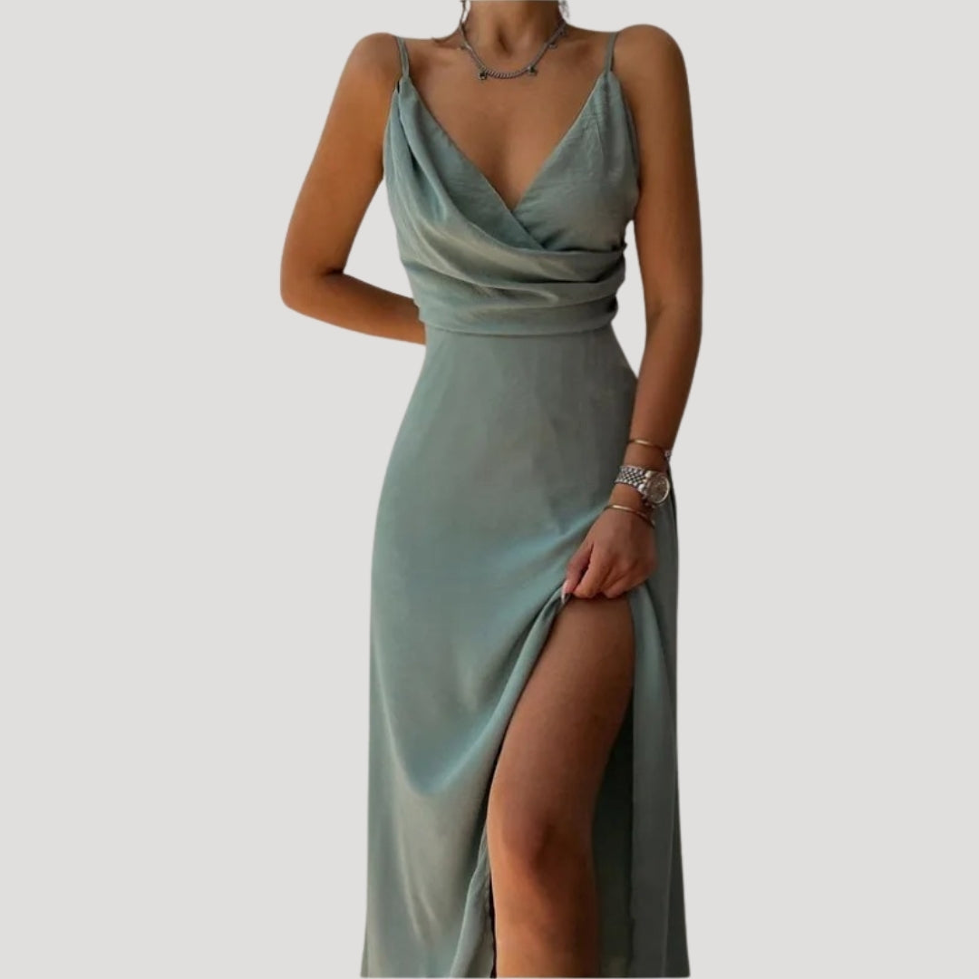 Hazel | Women Wedding Guest Slit Maxi Dress