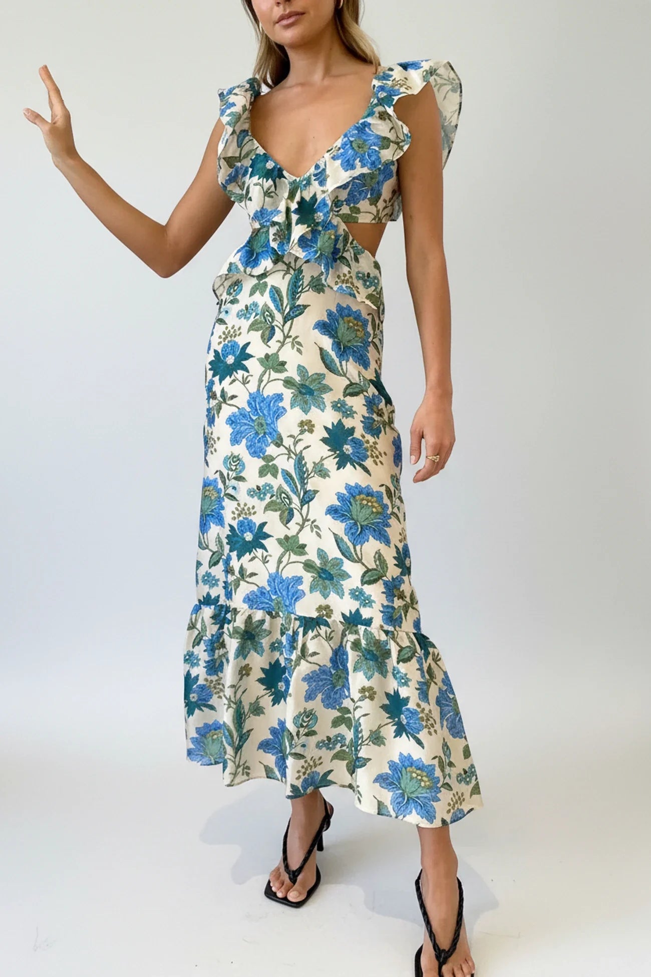 Floral Summer Maxi Dress for Women