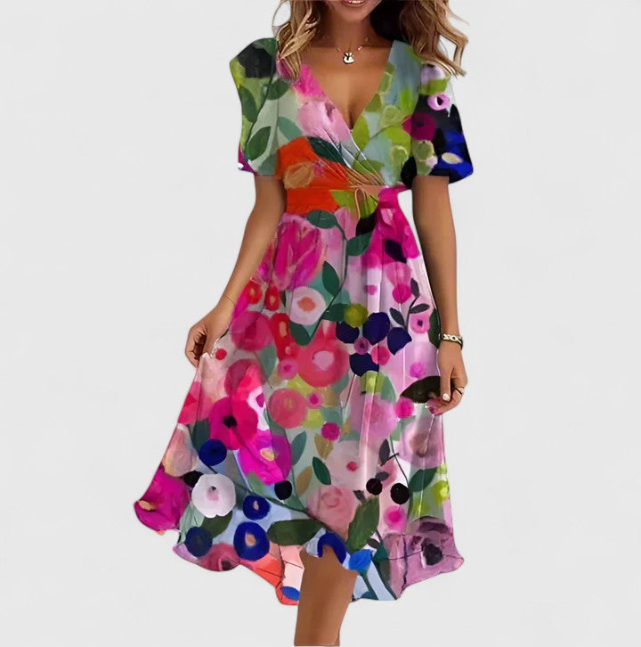 Madison | Women Elegant Floral Mini Dress