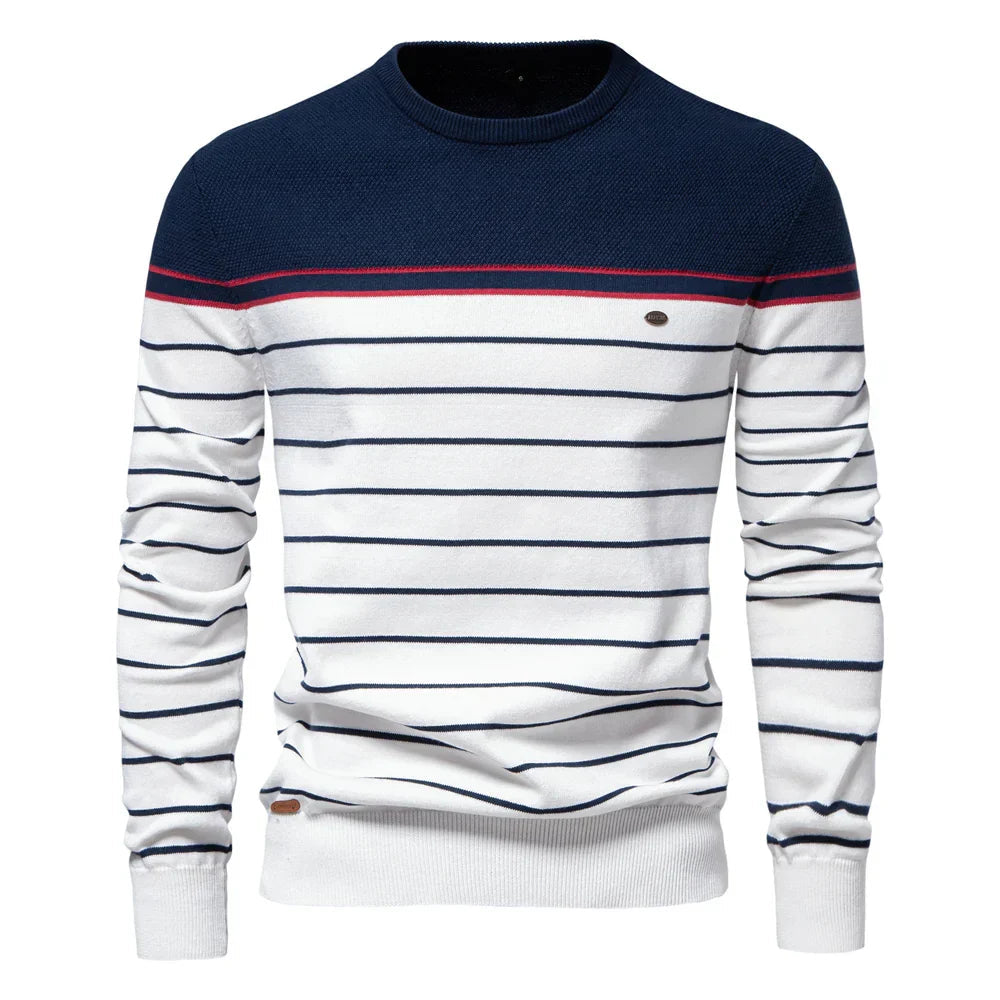 Benjamin | Men's Striped Slim Fit Sweater