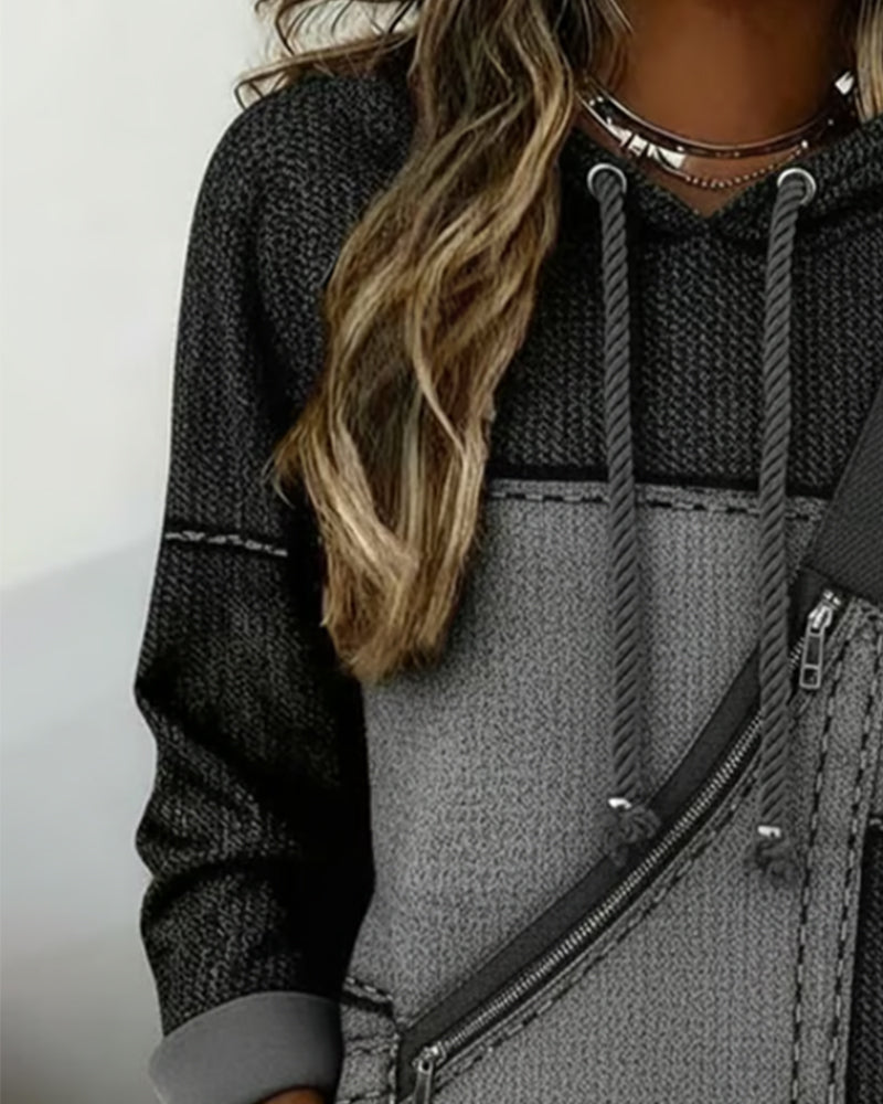 Bonnie | Women's Long Sleeve Color Block Hoodie