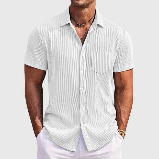 Charles | Men's Short Sleeve Button-Down Shirt