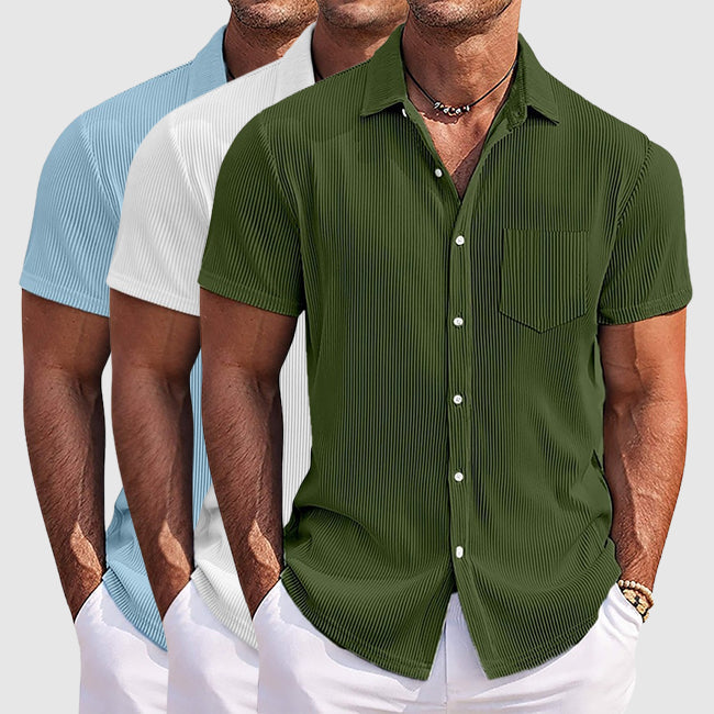 Charles | Men's Short Sleeve Button-Down Shirt