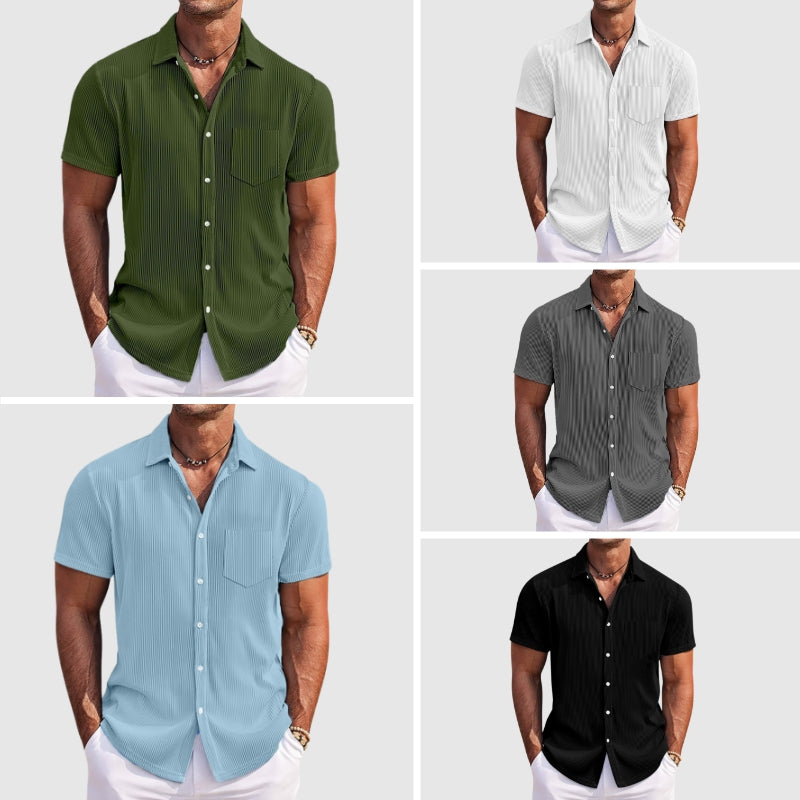 Charles | Men's Short Sleeve Button-Down Shirt